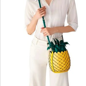 Kate Spade New York Pineapple Colada Crossbody Handbag Camera Travel Pouch